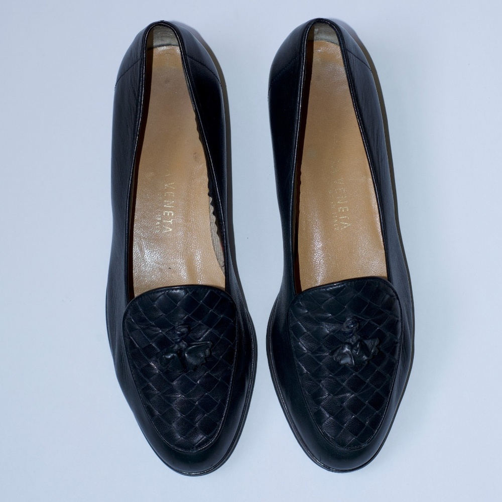Bottega Veneta Woven Leather  Loafers  - Vintage